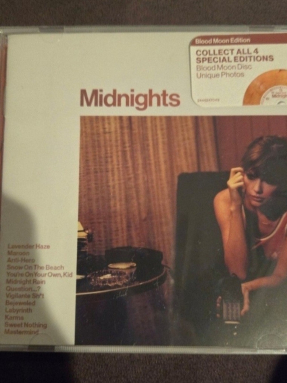 Taylor Swift Midnights Clean Cd